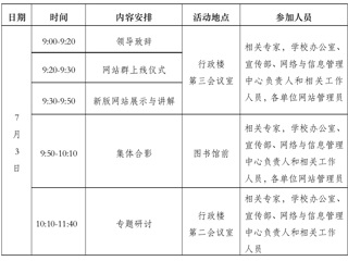 关于举行高校信息化建设与发展研讨会暨管家婆免费期期精准大全网站群上线仪式的通知